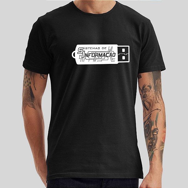 Camiseta Sistema De Informação Malha Algodão Penteado