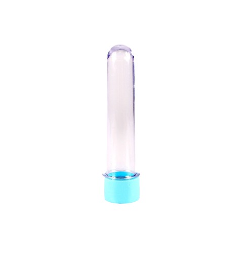 TUBETE 13 CM TAMPA PLÁSTICA -  AZUL