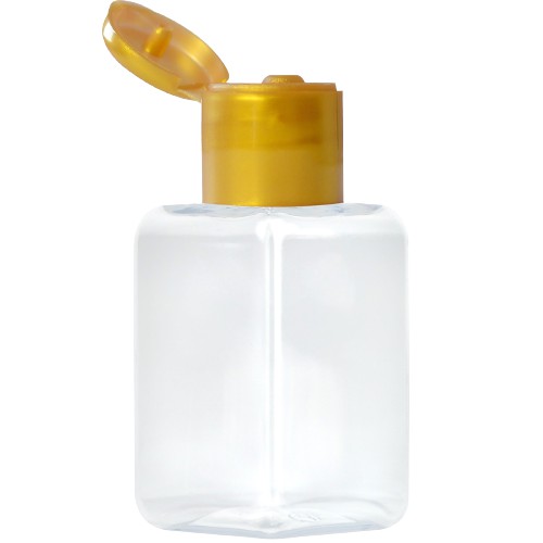 FRASCO QUADRADO 30 ML - DOURADO
