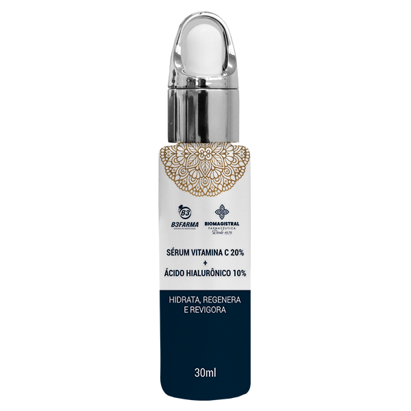 Sérum Vitamina C 20% + Ácido Hialurônico 10% 30ml