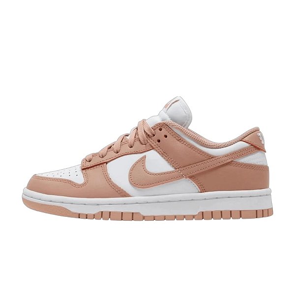 Dunk Low Rosa e Branco