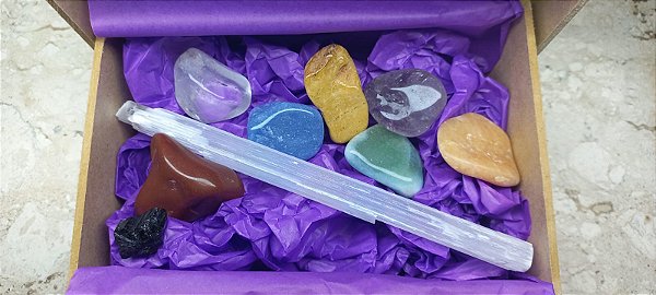 Box Cristais Chakras - Médio