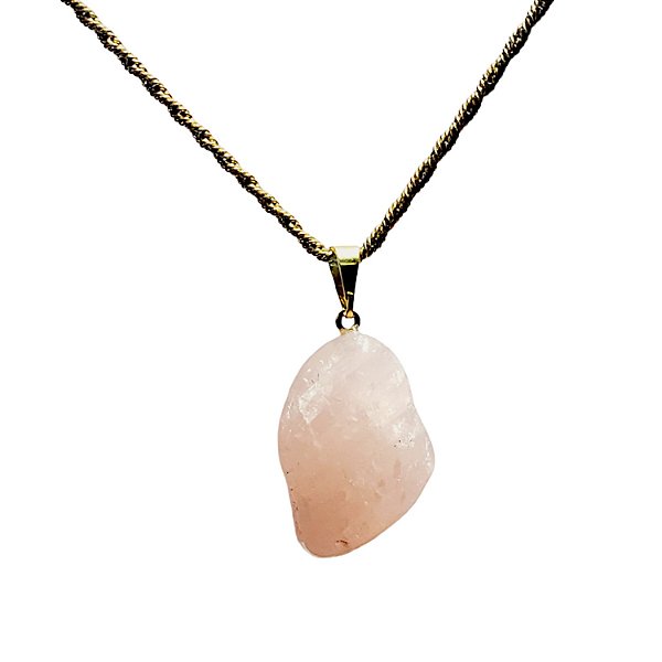 Pingente Quartzo Rosa