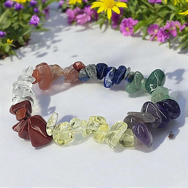 Pulseira Cristais 7 Chakras