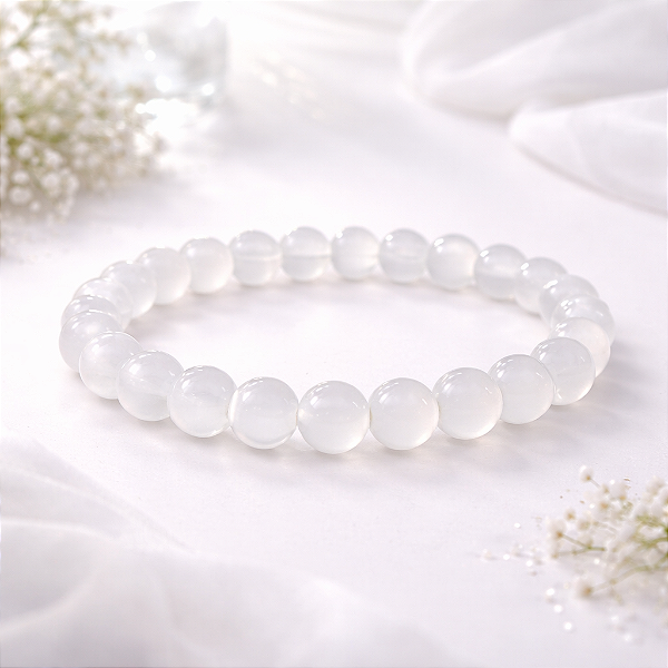 Pulseira Esfera Selenita