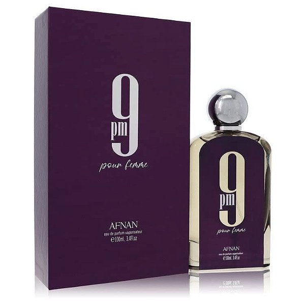 9 PM Pour Femme Afnan Eau de Parfum 100 ml - Perfume Árabe Feminino