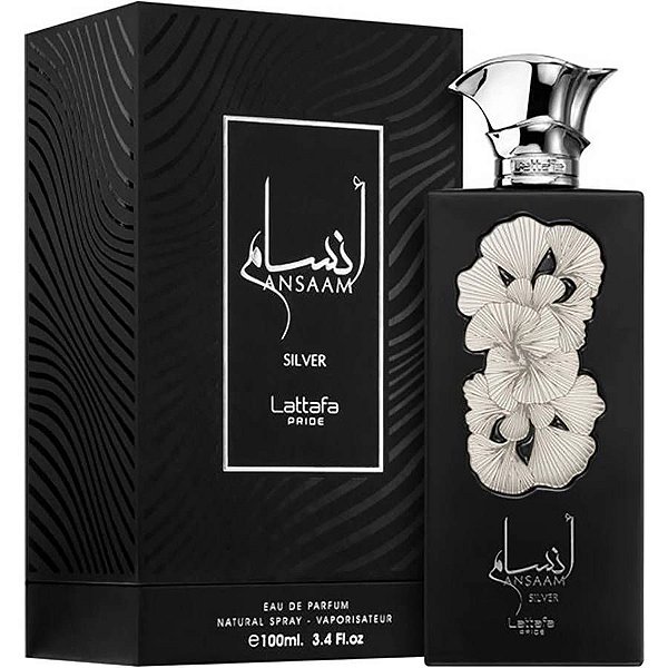Ansaam Silver Lattafa Eau de Parfum 100 ml Perfume Árabe Masculino