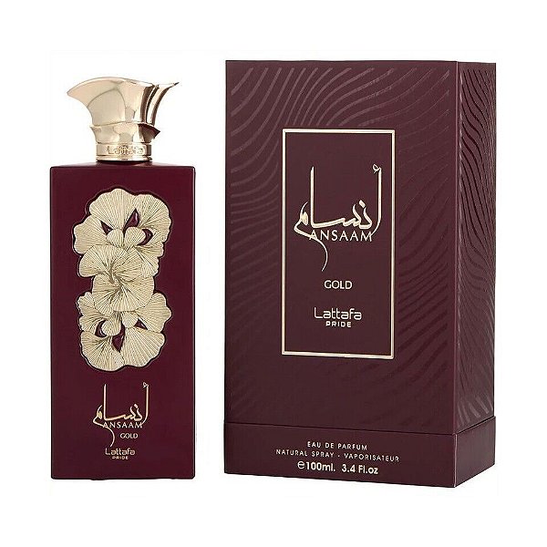 Ansaan Gold Lattafa Eau de Parfum 100 ml Perfume Árabe Feminino