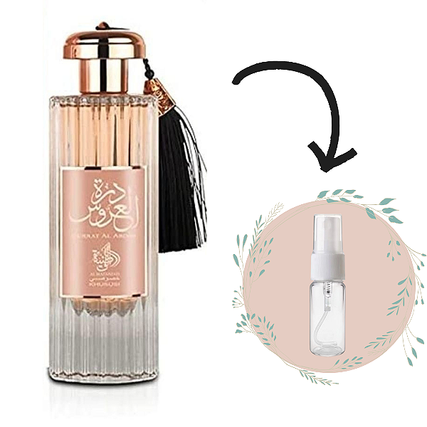 Decante Durrat Al Aroos Eau de Parfum Árabe Feminino