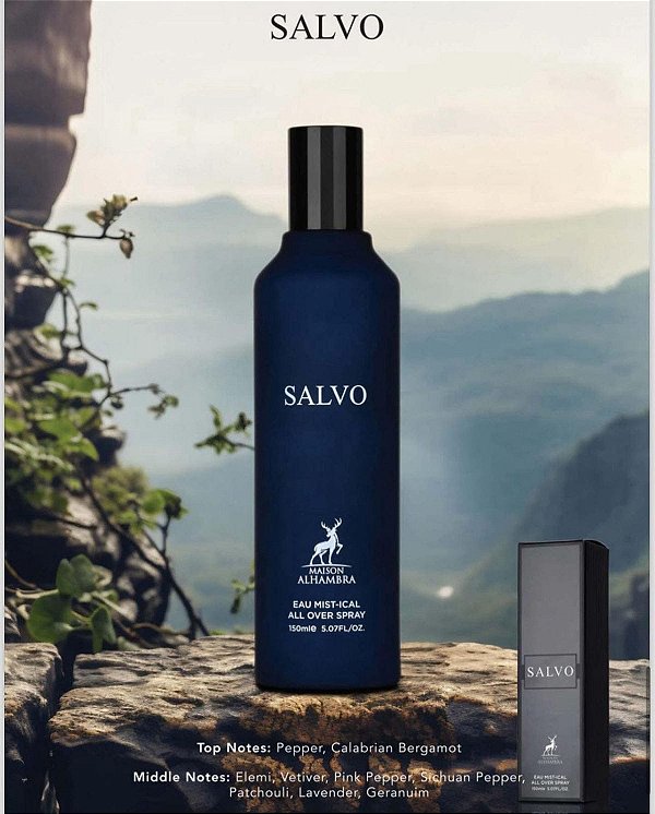 Perfume Árabe Salvo 2 em 1 Corpo e Cabelo 150 ml - Masculino