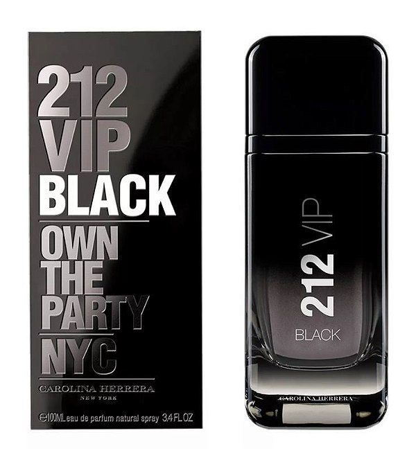 212 Vip Black Carolina Herrera Eau de Parfum 100 ml Perfume Masculino