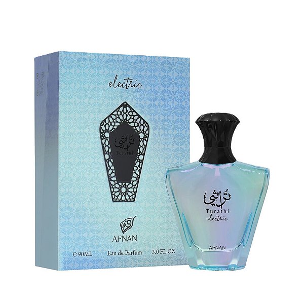 Turathi Eletric Afnan Eau de Parfum 90 ml Perfume Árabe Masculino