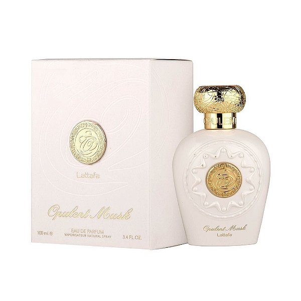 Opulent Musk Lattafa Eau de Parfum 100 ml Perfume Árabe Feminino