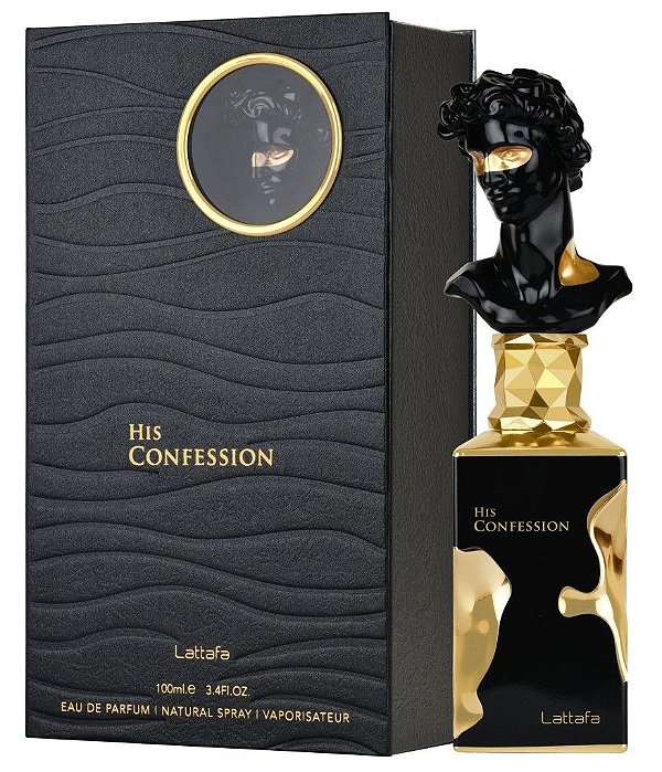 His Confession Lattafa Eau de Parfum 100 ml Perfume Árabe Masculino