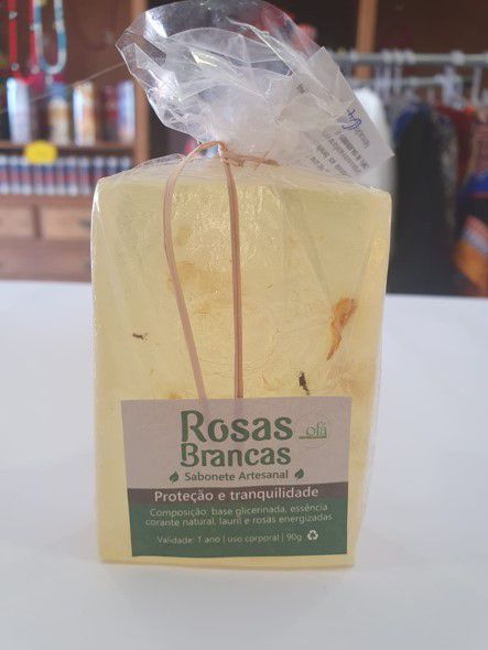 Sabonete Artesanal 90G - Rosas Brancas