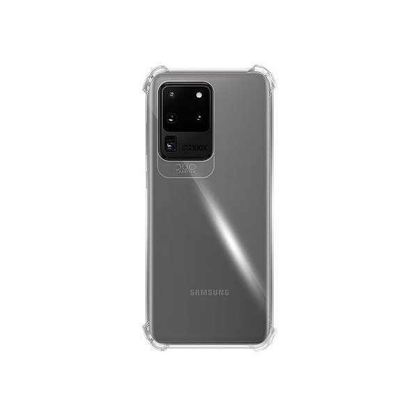 Capinha Samsung Galaxy S20 Ultra em Silicone Transparente 6D