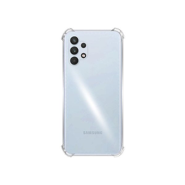 Capinha Samsung Galaxy A32 5G Silicone Transparente TPU Premium com Proteção de Câmera