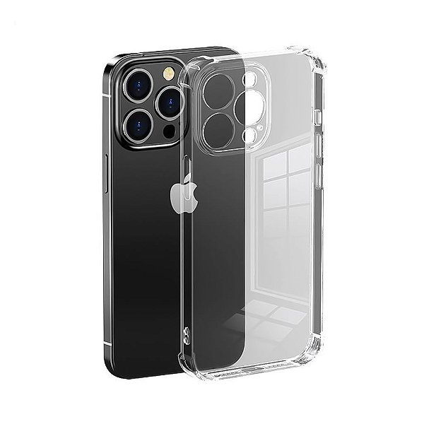 Capinha iPhone 13 Pro Max Transparente com Proteção na Câmera
