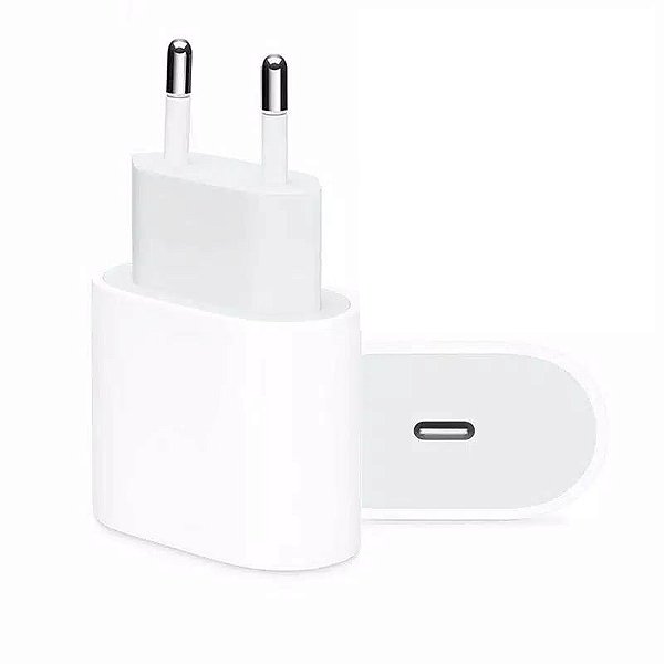 Carregador de Parede USB-C 20W Turbo para iPhone e iPad