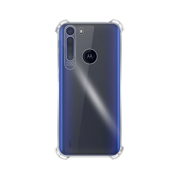 Capinha Moto One Fusion Silicone Transparente TPU Premium