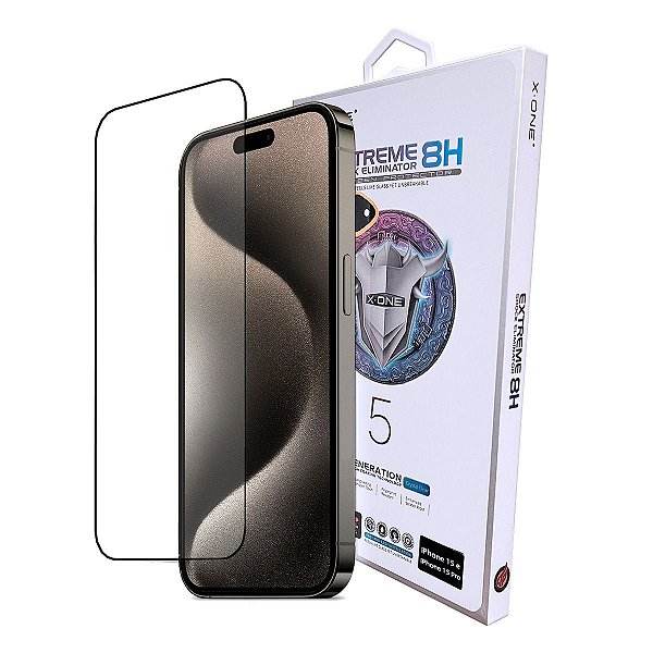Película X-One Extreme Eliminator 5º para iPhone 15 e 15 PRO