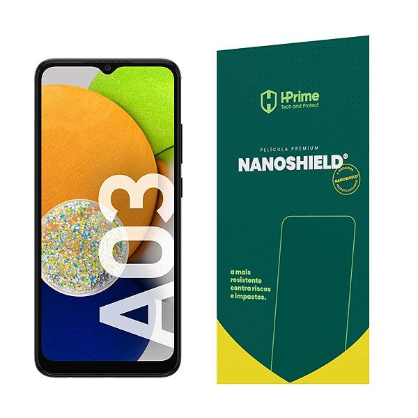 Película HPrime Nanoshield para Galaxy A03 / A03S e A03 Core