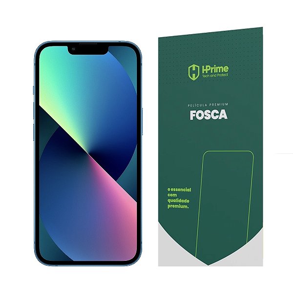Película Fosca Premium HPrime para iPhone 13, 13 Pro e 14
