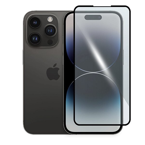 Película 3D Vidro Temperado Compatível com iPhone 14 PRO MAX