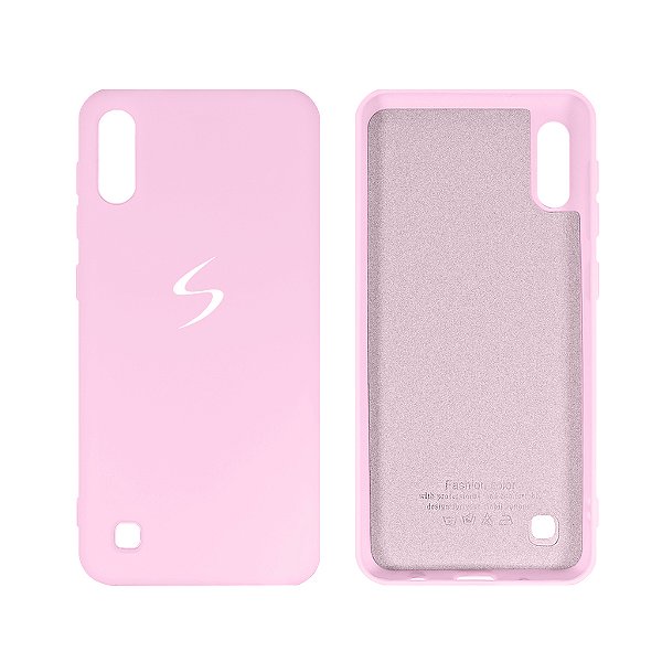 Capinha Samsung Galaxy A10 Silicone Flexível - Rosa Chiclete