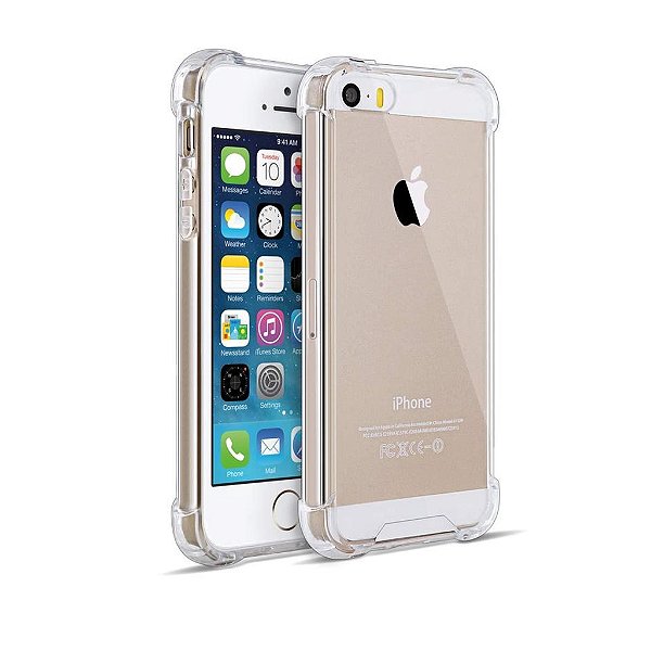 Case Transparente para iPhone 5, 5S e SE Geração 1