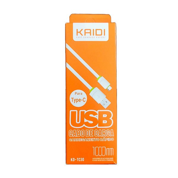 Cabo Tipo C Kaidi Compativel com novo iPhone 15 e Android Usb-c Carga E Dados