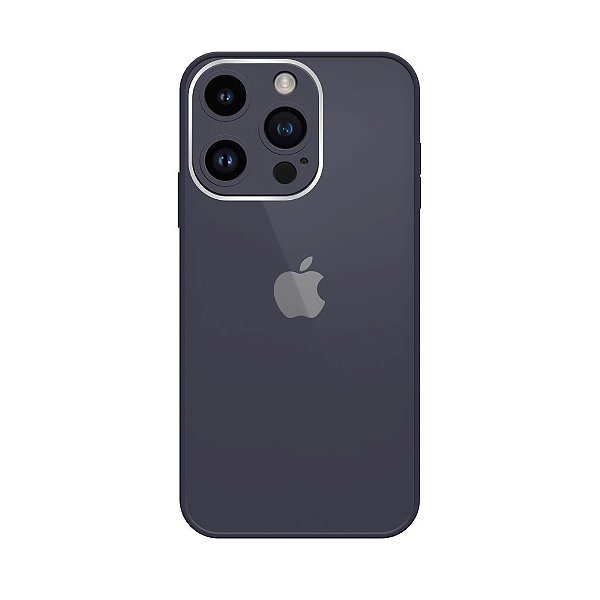 Capinha Silicone Vidro Glass para iPhone 14 Pro Max