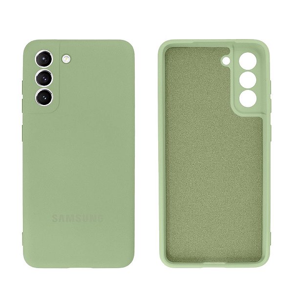 Capinha Galaxy S22 Silicone Aveludado Proteção de Câmera