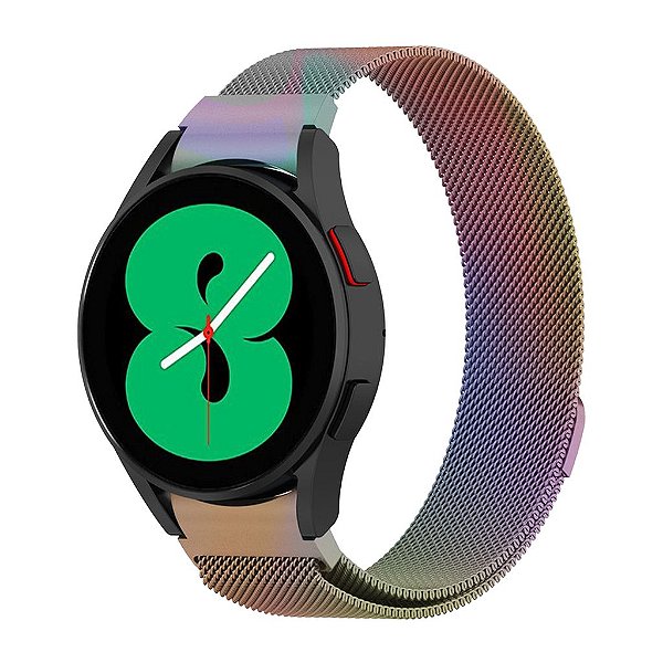 Pulseira Galaxy Watch 4 / Watch 5 / Watch 6/ Watch 7 / Watch FE Feita de Aço Milanese