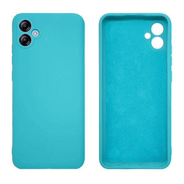 Capinha Galaxy A04E CORE Silicone Aveludado Proteção de Câmera Lisa