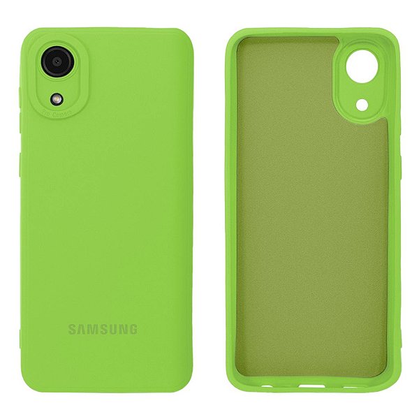 Capinha Galaxy A03 CORE Silicone Aveludado Proteção de Câmera PRO