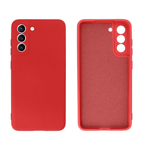 Capinha Galaxy S21 FE Silicone Aveludado Proteção de Câmera Lisa