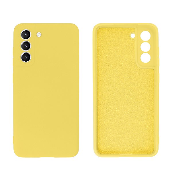 Capinha Galaxy S22 Silicone Aveludado Proteção de Câmera Lisa