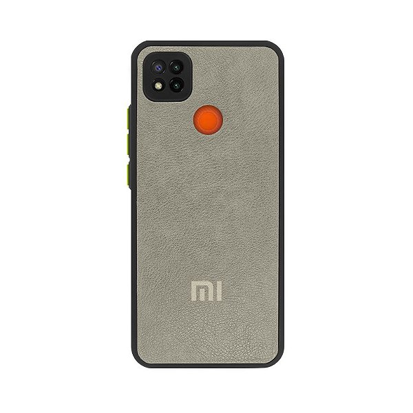 Capinha Xiaomi Redmi 9C Couro com Proteção de Câmera