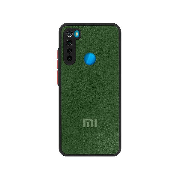 Capinha Xiaomi  Redmi Note 8 Couro Proteção de Câmera