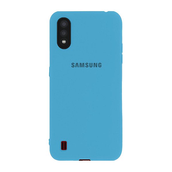 Capinha Galaxy A01 Flexível Colors Proteção de Câmera