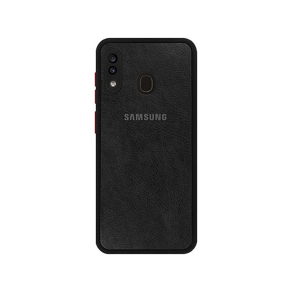Capinha Galaxy A20/A30 Couro com Proteção de Câmera