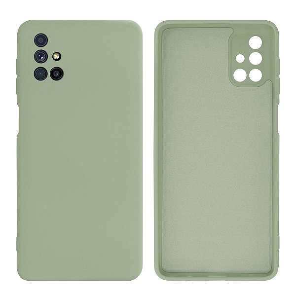 Capinha Galaxy M51 Silicone Aveludado Proteção de Câmera Lisa