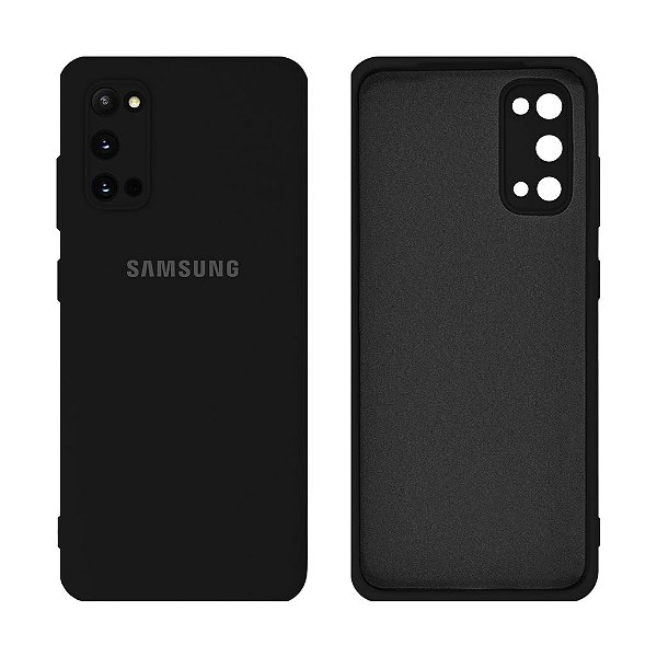 Capinha Galaxy S20 Silicone Aveludado Proteção de Câmera