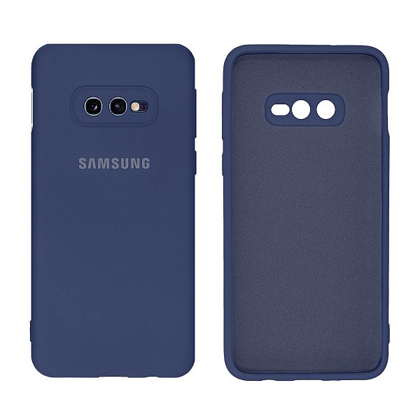 Capinha Galaxy S10E em Silicone Aveludado com Proteção de Câmera