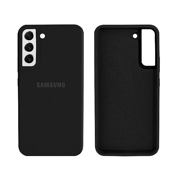 Capinha Galaxy S22 em Silicone Aveludado com Relevo na Câmera Diversas Cores