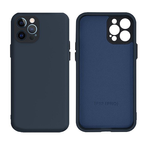 Capinha iPhone 12 Pro Silicone Flexível Colors Lisa Com Proteção de Câmera