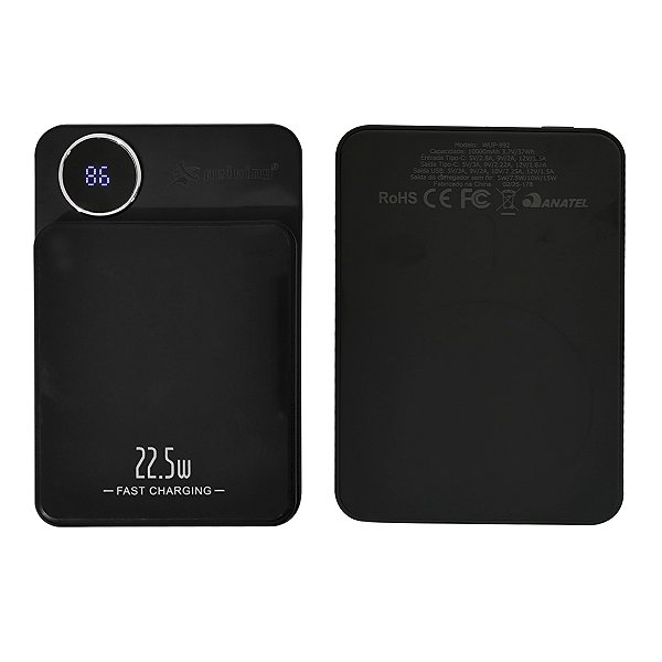 PowerBank carregamento Sem Fio Indução Portátil 22W 10000mAh