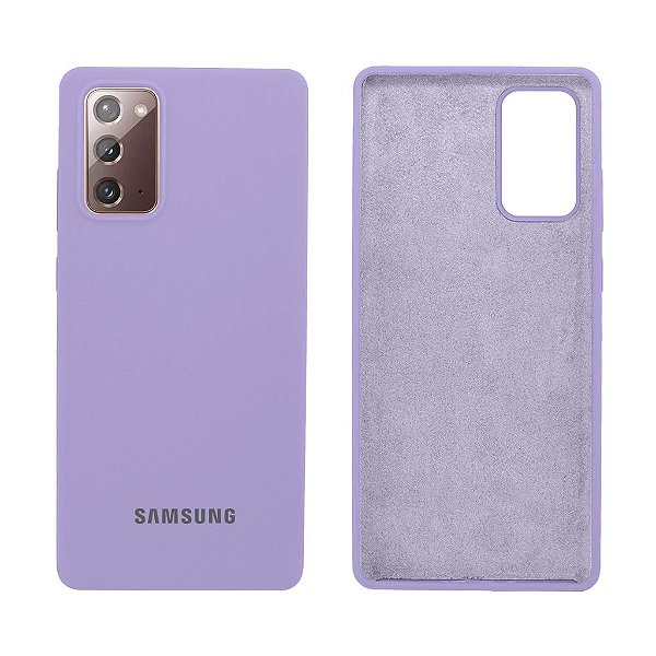 Capinha Galaxy Note 20 em Silicone Aveludado Diversas Cores