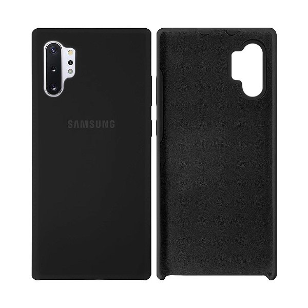 Capinha Galaxy Note 10 Plus em Silicone Aveludado Diversas Cores